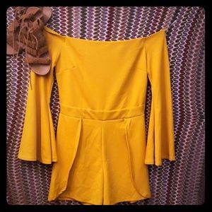 Never worn Macy's off shoulder romper